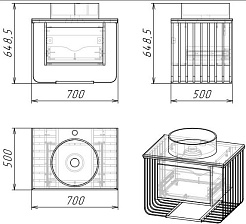 Grossman Мебель для ванной Винтаж 70 веллингтон/металл черный – фотография-10